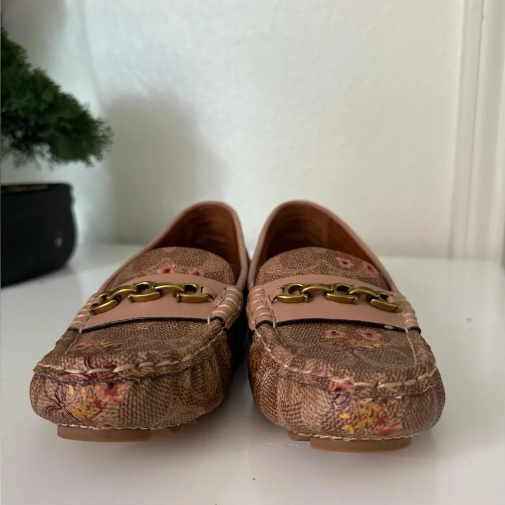 Coach Pink and Brown Loafers - Picture 4 of 8